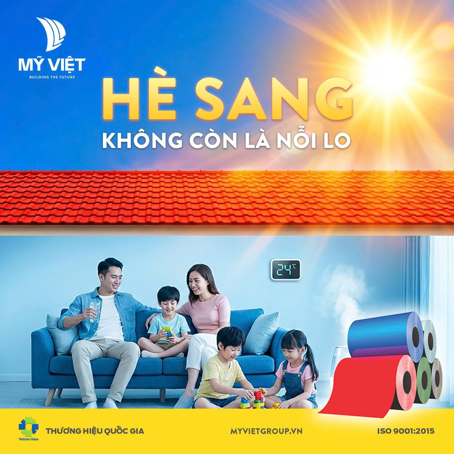 Tôn Olympic nổi bật với trọng lượng nhẹ, giúp giảm tải cho kết cấu mái, đồng thời vẫn đảm bảo khả năng cách nhiệt và cách âm hiệu quả