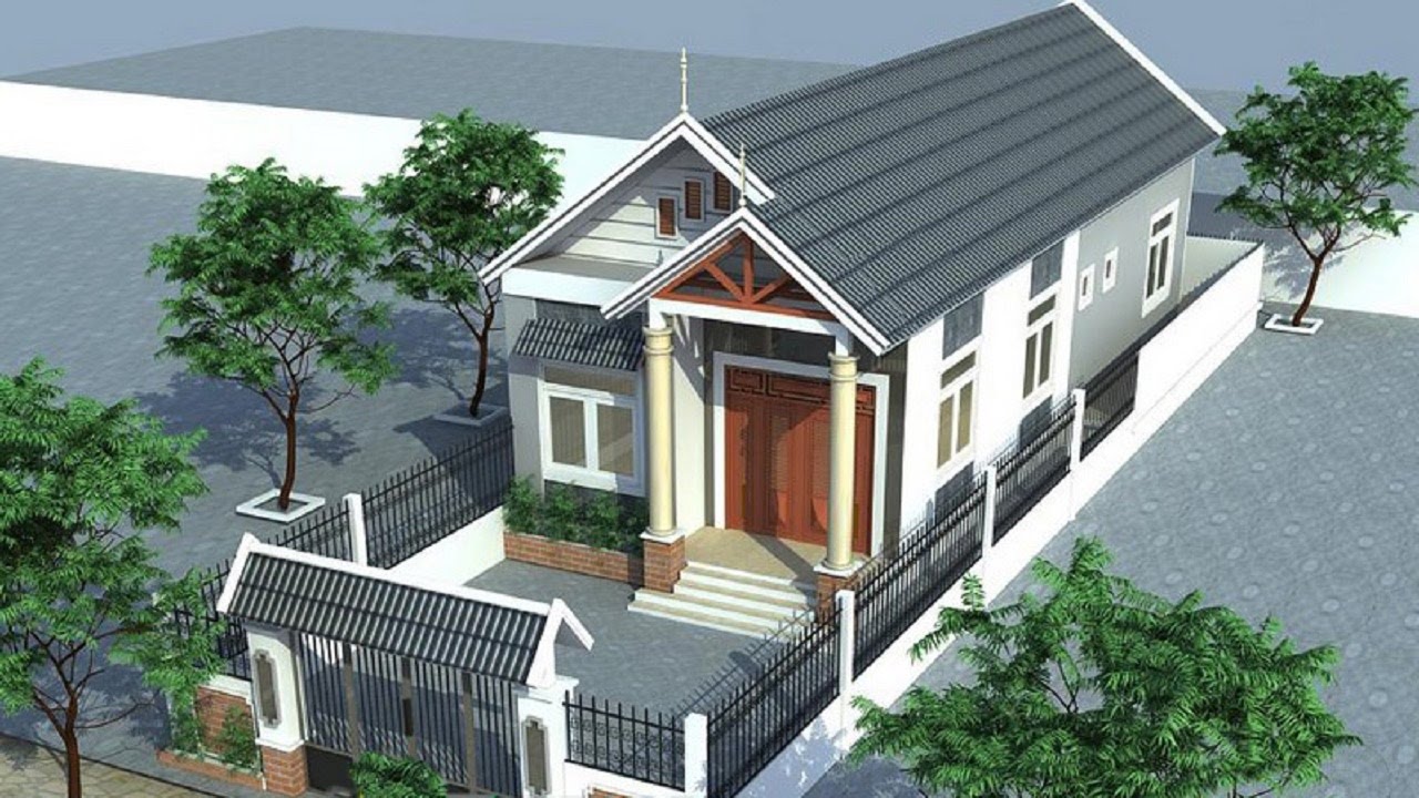 Nhà cấp 4 mái tôn đơn giản