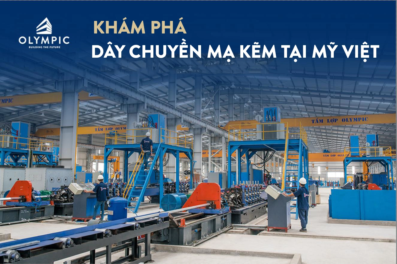 Dây chuyền mạ kẽm hiện đại tại nhà máy Mỹ Việt