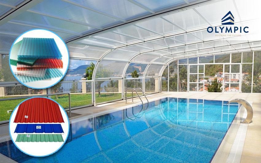 Sử dụng tấm lợp lấy sáng Olympic cho công trình