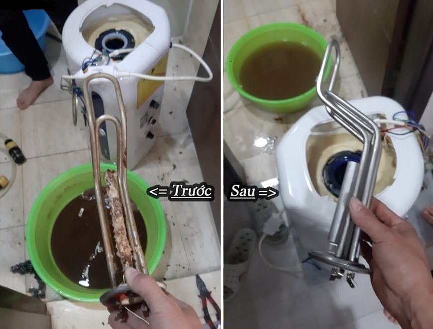 Vệ sinh bình nóng lạnh định kỳ