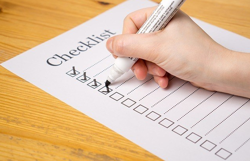 Hãy viết ra checklist tất cả những công việc bạn cần làm