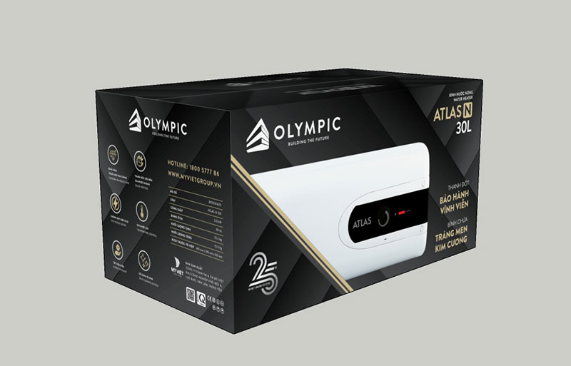 Vỏ hộp bình nóng lạnh Olympic Atlas