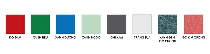 Bảng màu tôn Olympic