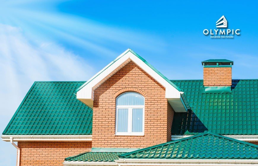 Công trình nhà ở với tôn cách nhiệt kim cương Olympic