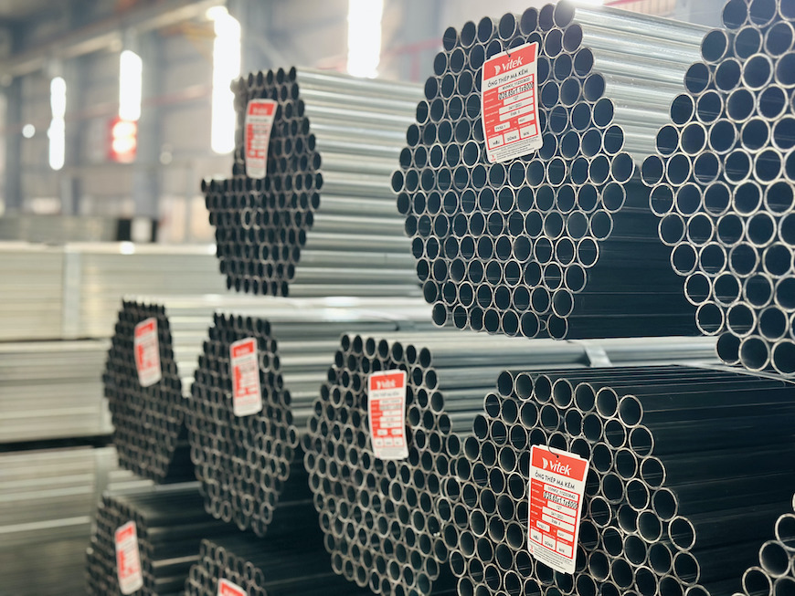 Ống thép tròn mạ kẽm Vitek