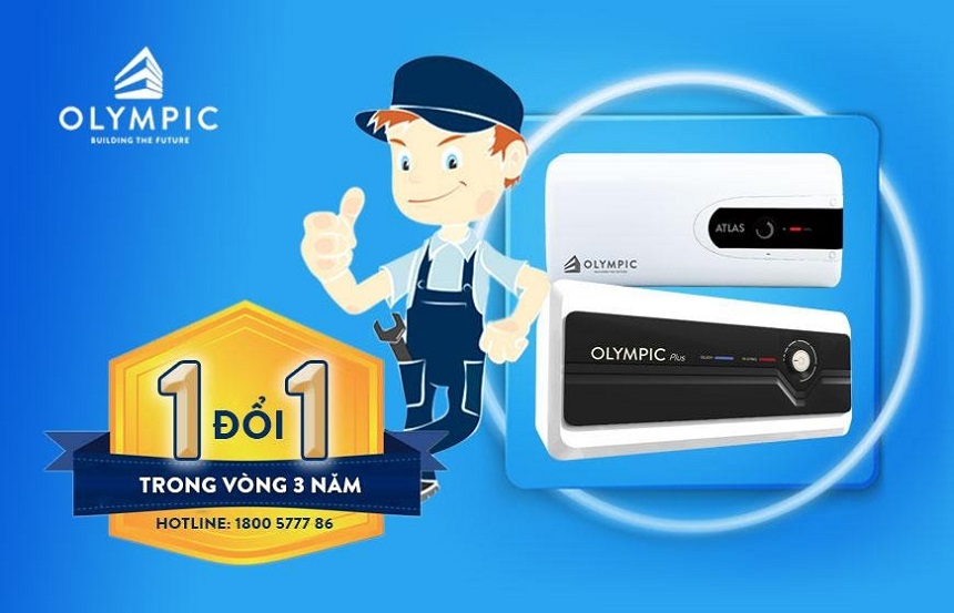 Chính sách bảo hành bình nóng lạnh Olympic