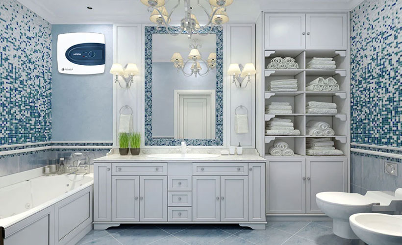 Olympic Hitech lắp đặt trong không gian phòng tắm nhỏ