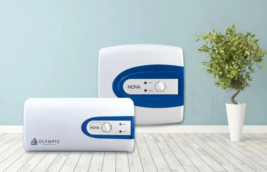 Olympic Noca vuông có thiết kế nhỏ hơn so với dạng bình ngang