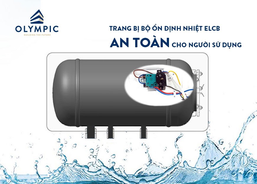 An toàn tối đa cùng bình nóng lạnh Olympic Nova