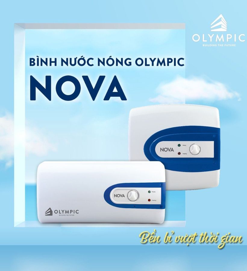 Bình nóng lạnh Olympic Nova siêu bền bỉ với thời gian