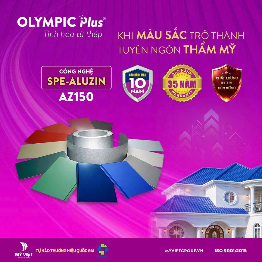 Ứng dụng cộng nghệ sản xuất hiện đại giúp lớp mạ đạt chất lượng cao, nhờ đó tôn Olympic Plus có khả năng chống oxy hóa tốt ngay cả trong điều kiện khí hậu nóng ẩm đặc trưng tại Việt Nam
