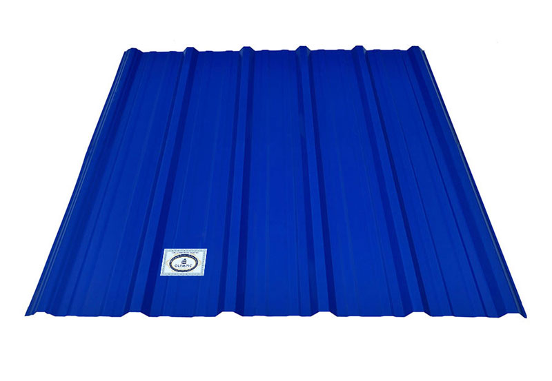 Logo Tôn Olympic trên bề mặt tôn chính hãng