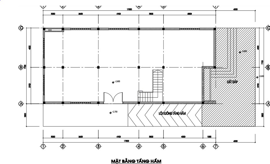 Bản vẽ xây dựng tầng hầm