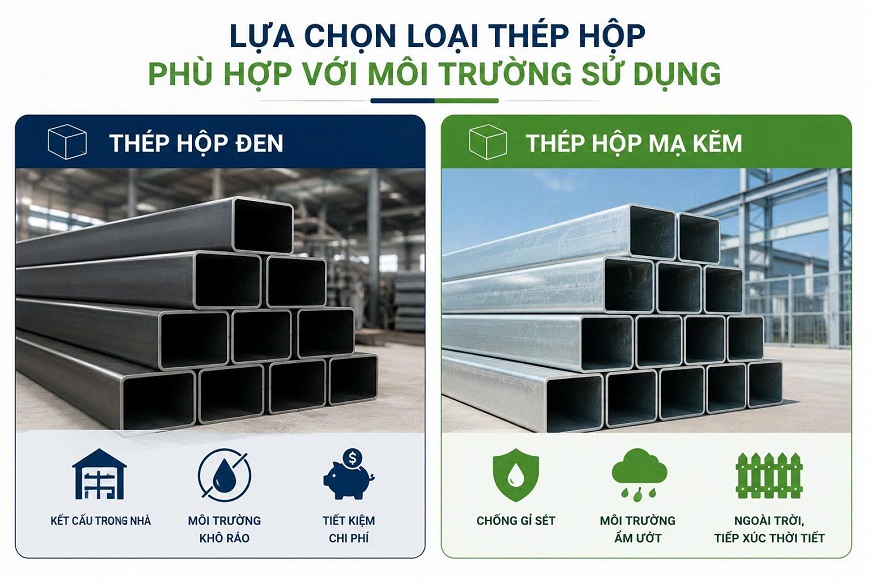 Tùy theo đặc tính sản phẩm và nhu cầu sử dụng để lựa chọn loại thép phù hợp cho công trình