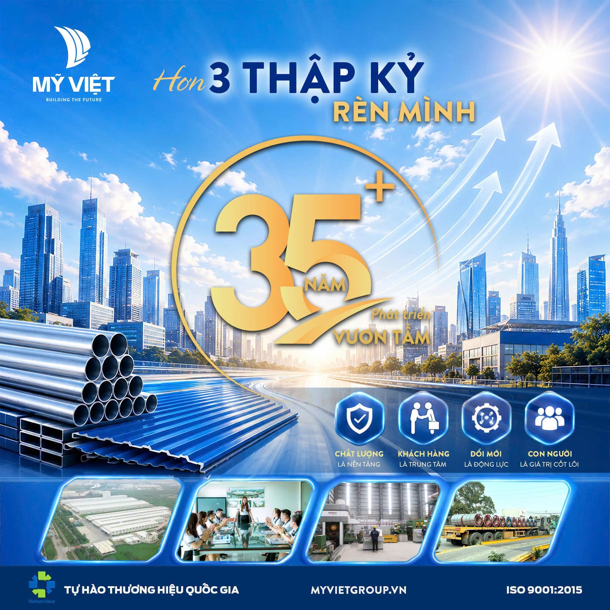 Tin chọn thương hiệu thép Quốc Gia để công trình vững mạnh, mối hàn bền lâu