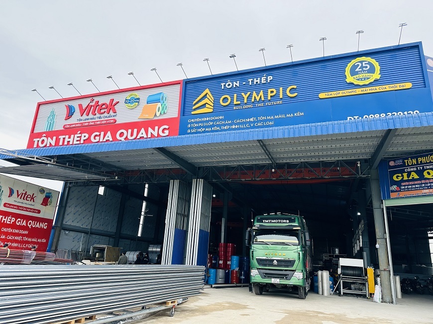 Đại lý tôn thép Vitek phân phối rộng khắp toàn quốc