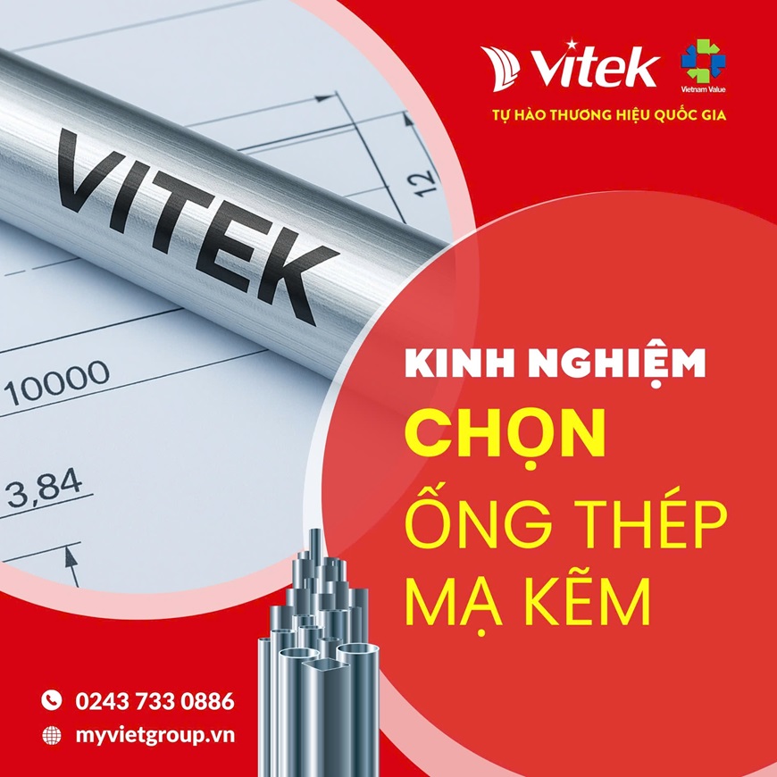 Ống thép tròn mạ kẽm Vitek mang đến sự an tâm cho cả nhà thầu và chủ đầu tư
