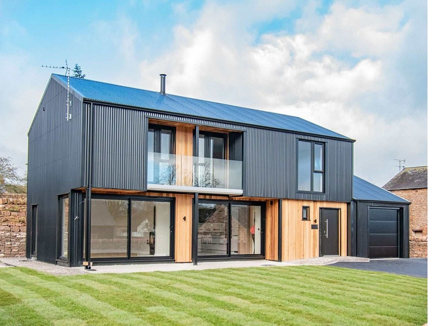 Nhà ở dân dụng lợp tôn sóng vuông