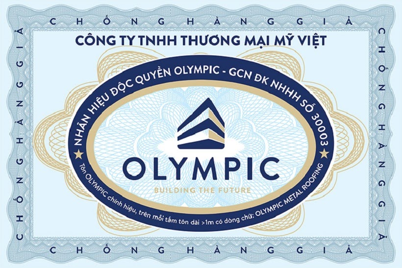 Tem chống hàng giả của thương hiệu tôn Olympic