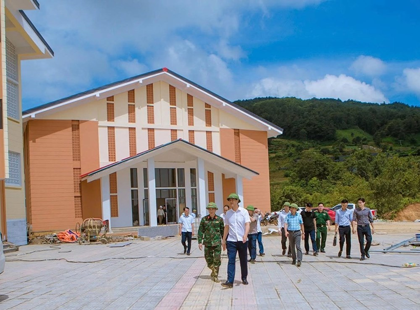 Ngôi trường được xây dựng khang trang, sạch đẹp phục vụ năm học mới