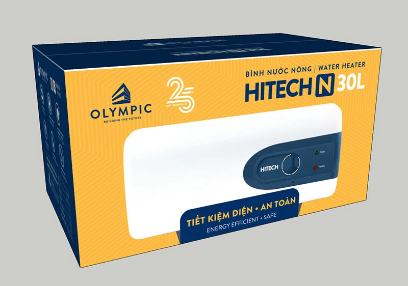 Bình nóng lạnh Olympic Hitech chính hãng, đảm bảo chất lượng và đầy đủ chế độ bảo hành 