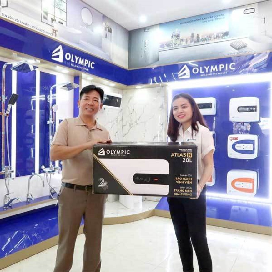 Đại lý phân phối bình nóng lạnh Olympic chính hãng