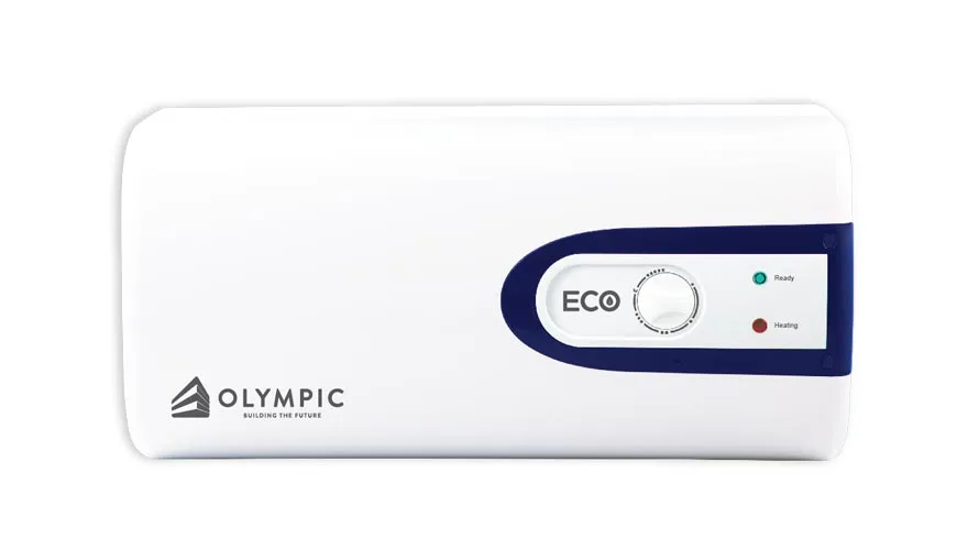 Thiết kế sang trọng của bình nóng lạnh Olympic Eco 20 lít ngang