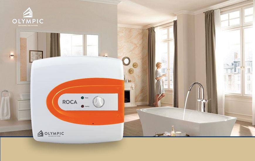 Bình nóng lạnh Olympic Roca dáng vuông