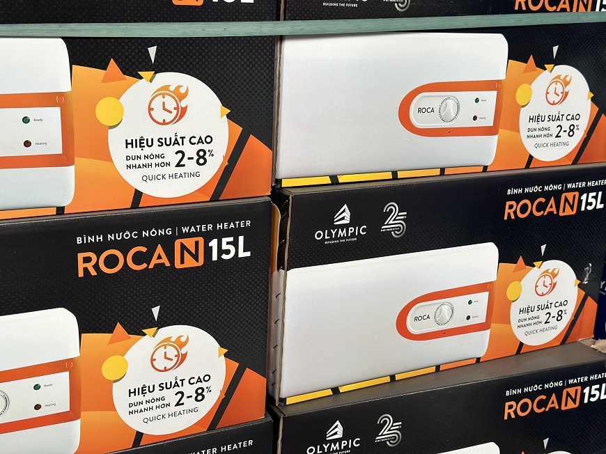 Bình nước nóng Olympic Roca - giải pháp đảm bảo sức khỏe cho bạn và gia đình