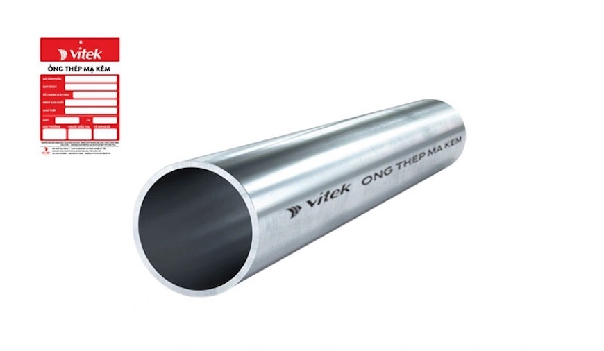 Ống thép tròn mạ kẽm phi 42 Vitek chất lượng tốt