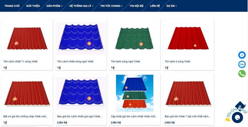 Bạn có thể truy cập trang thông tin của nhà sản xuất, ấn vào các biểu tượng bên phải để được chuyển đến bộ phận tư vấn hỗ trợ