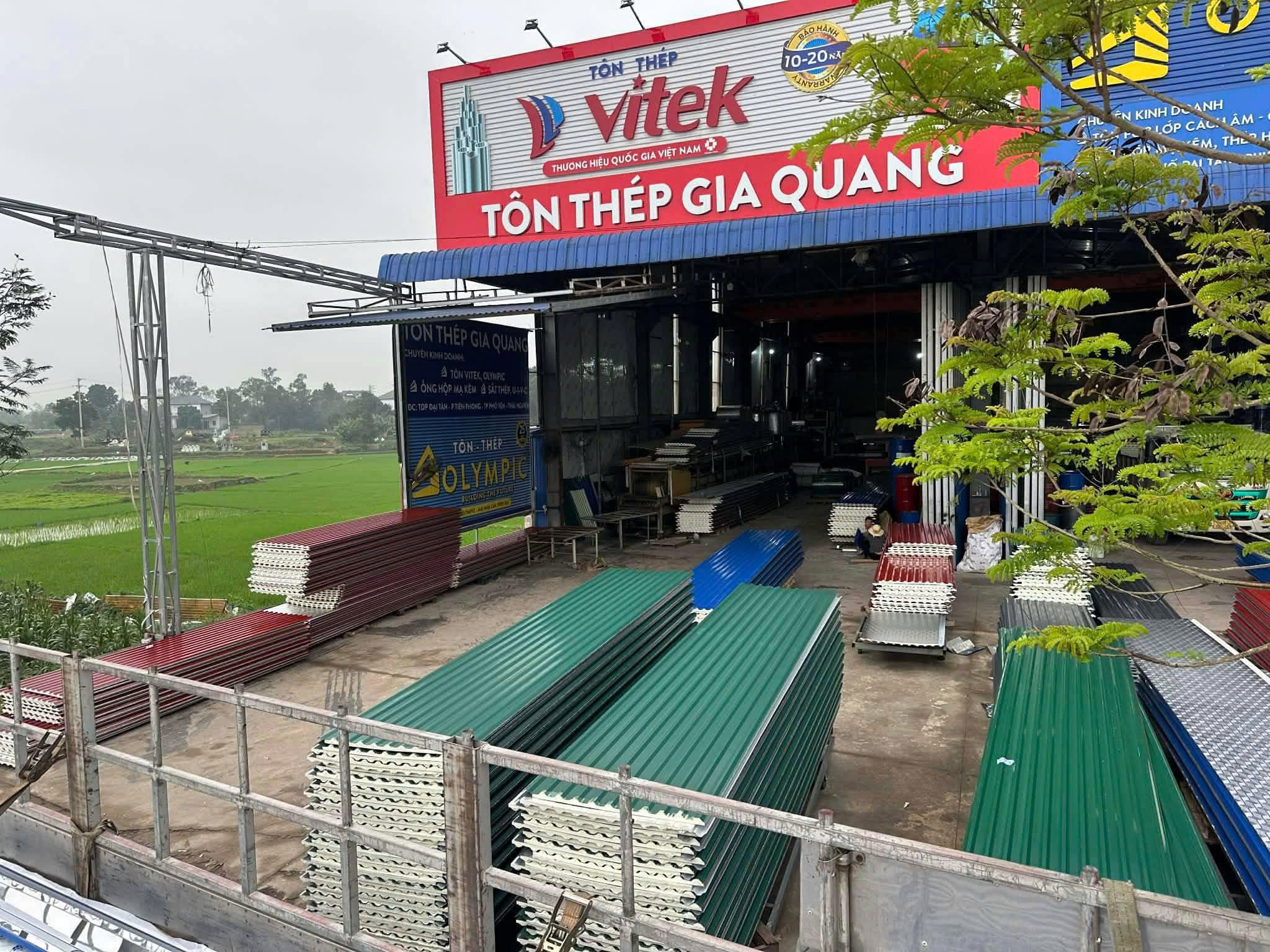Đặt mua tôn Olympic tại các đại lý tôn thép uỷ quyền của Mỹ Việt