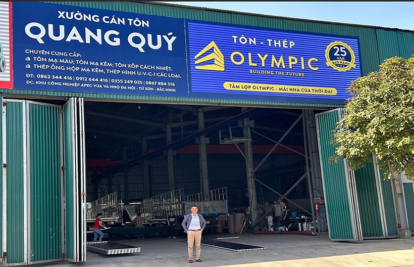 Thương hiệu tôn Olympic sở hữu hệ thống phân phối phủ khắp toàn quốc