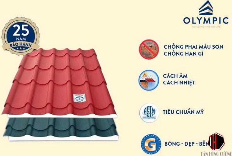 Sử dụng vật liệu chất lượng cao như tôn Olympic chính hãng của Mỹ Việt Group
