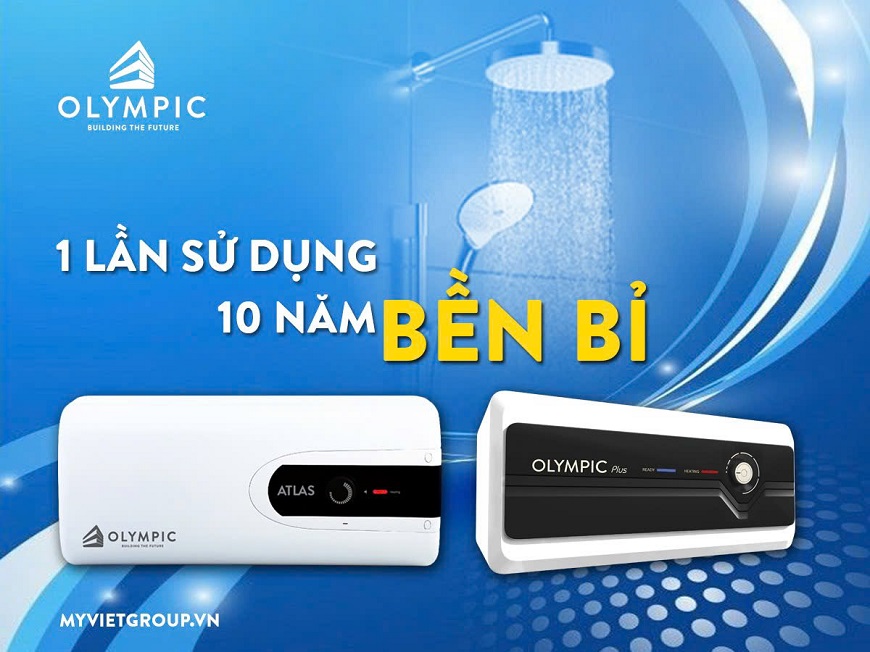 Bình nóng lạnh Olympic - Giải pháp an toàn, tiết kiệm và bền bỉ cho không gian phòng tắm