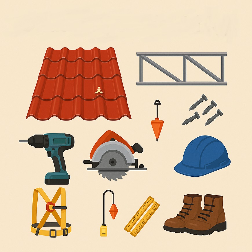 Chuẩn bị đầy đủ các dụng cụ và vật liệu cần thiết đặc biệt là những vật dụng giúp an toàn trong quá trình thi công