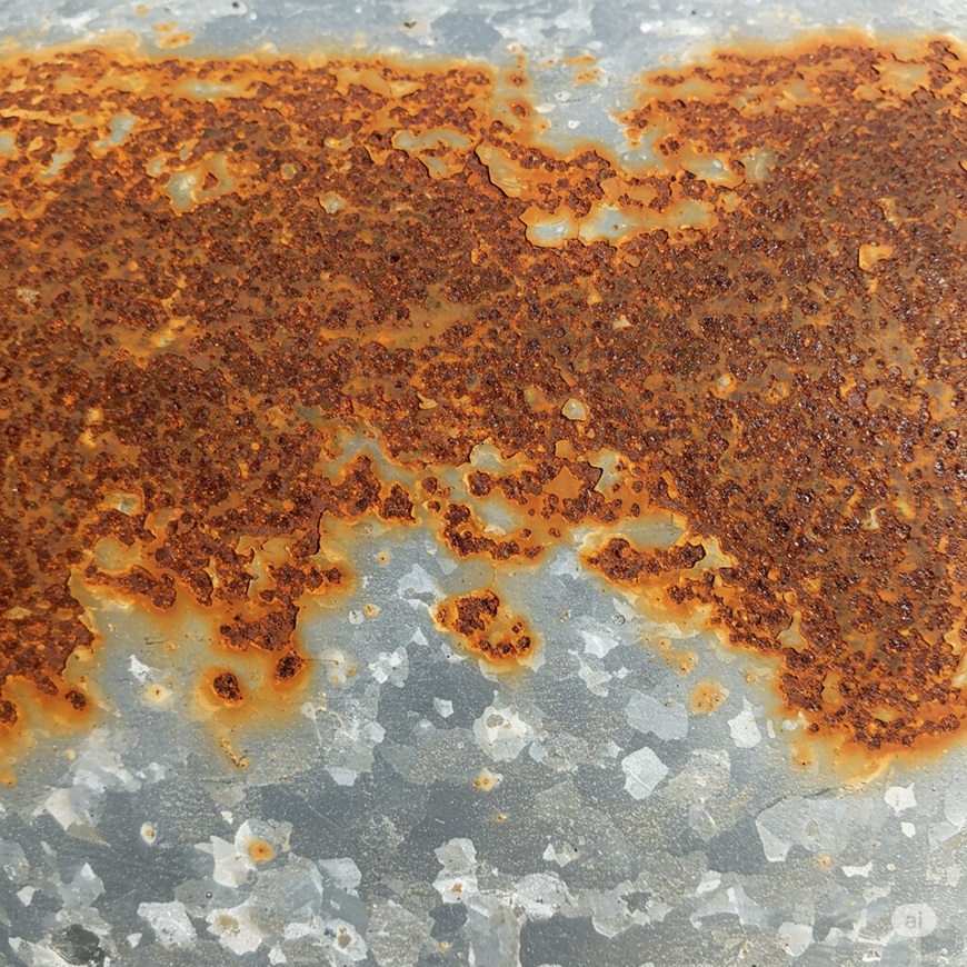 Bề mặt thép mạ kẽm bị ăn mòn nặng nề nếu ứng dụng không phù hợp