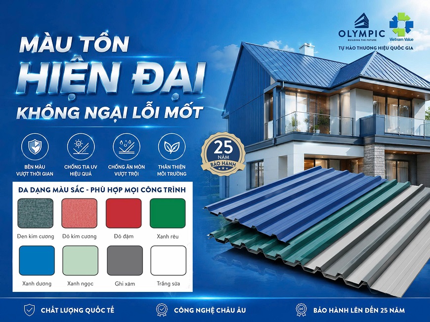 Tôn Olympic - Giải pháp an tâm cho người tiêu dùng