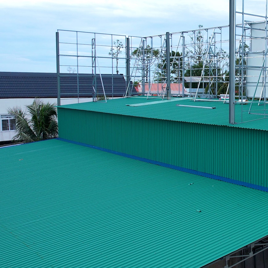 Mẫu tôn mái bằng giúp tiết kiệm chi phí