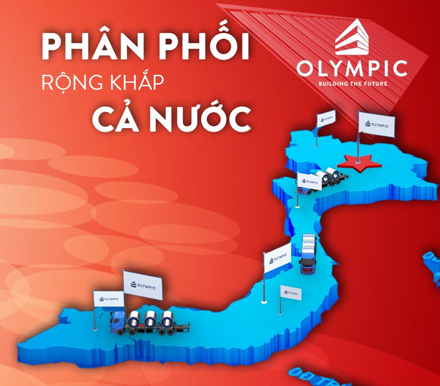 Mua tôn Olympic chính hãng tại đại lý gần bạn nhất trên toàn quốc