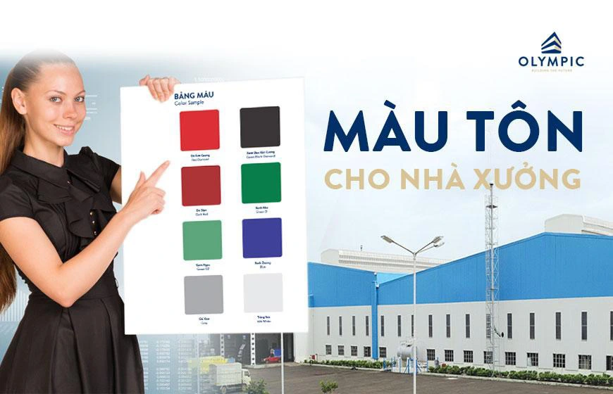 Màu sắc tôn lợp mái là một trong những yếu tố quan trọng không chỉ ảnh hưởng đến tính thẩm mỹ của công trình