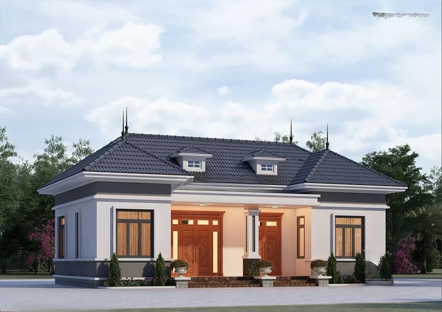 Nhà cấp 4 sử dụng tôn cách nhiệt giả ngói