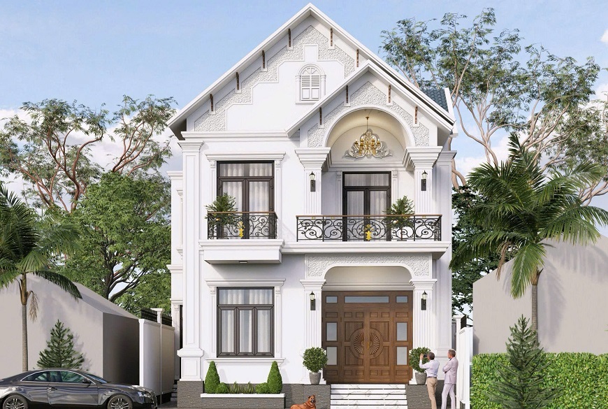 Sự kết hợp mái nhà chữ A với phong cách khác khiến ngôi nhà trở nên thẩm mỹ và nổi bật hơn
