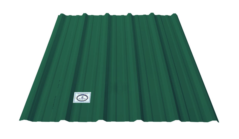 Tôn màu xanh rêu phù hợp với những ngôi nhà có kiến trúc hiện đại, tối giản