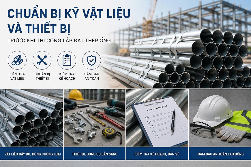 Chuẩn bị kỹ lưỡng không chỉ giúp nâng cao hiệu quả làm việc mà còn góp phần đảm bảo an toàn trong suốt quá trình thi công