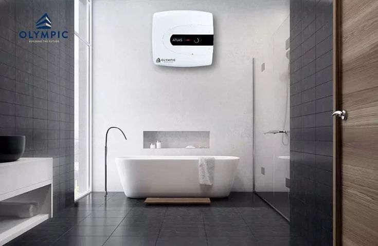 Bình nóng lạnh Olympic Atlas 30 lít vuông gây ấn tượng với vẻ ngoài sang trọng, thẩm mỹ