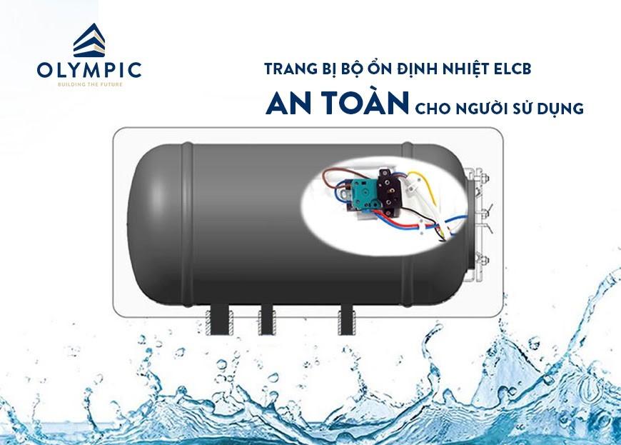 Cấu tạo bên trong bình nóng lạnh Olympic Endur đảm bảo an toàn cho người sử dụng