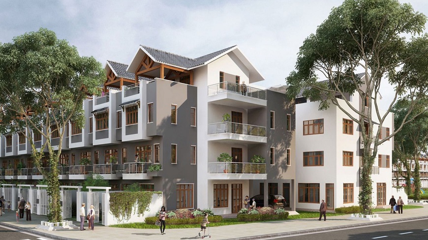 Mẫu nhà liền kề đẹp