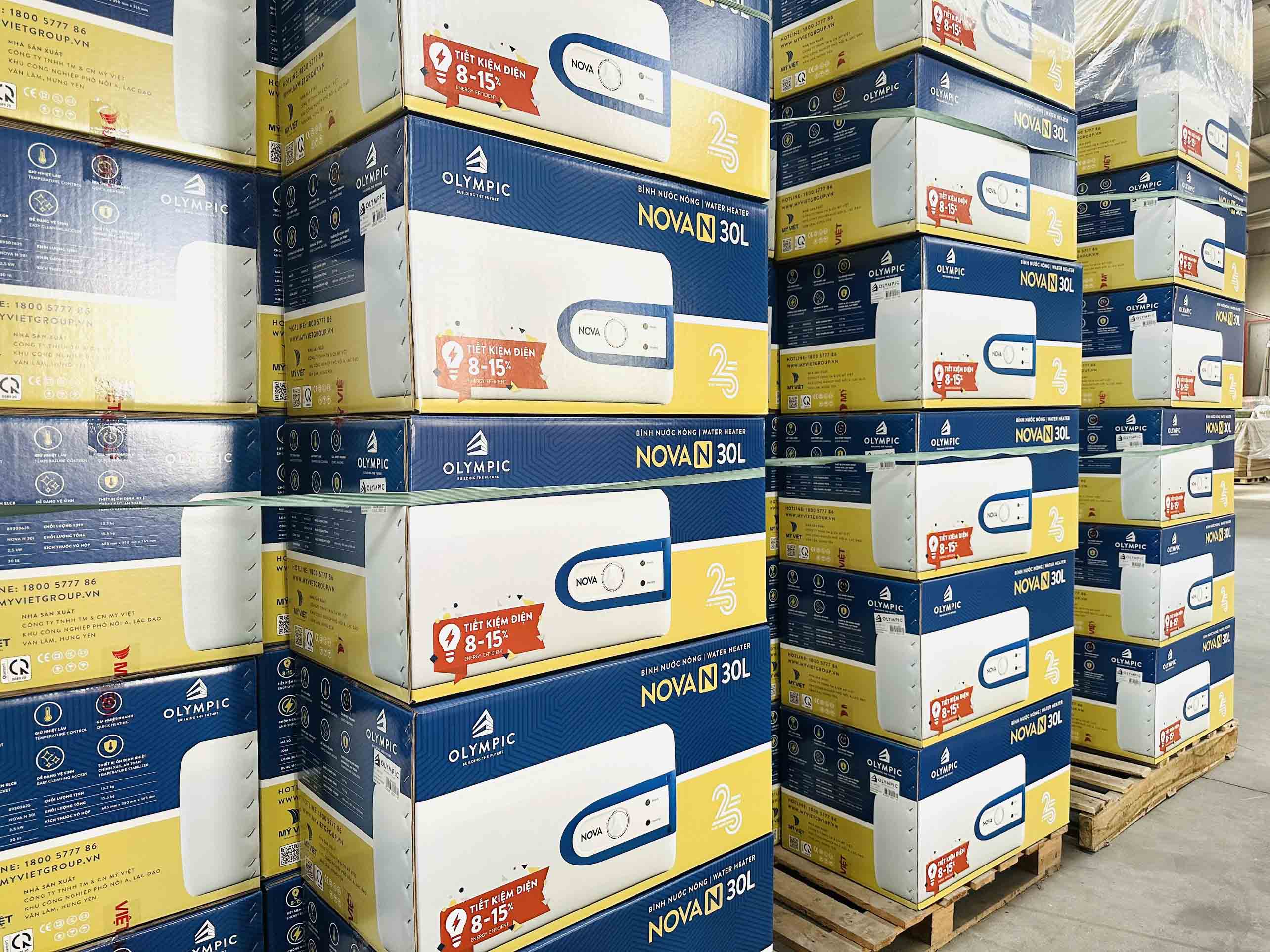 Nhận diện bình nóng lạnh thông qua bao bì